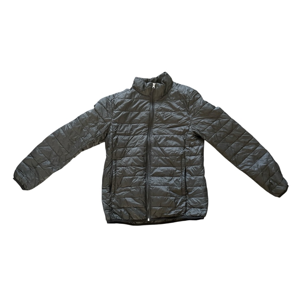 Amazon Essentials Black Puffer Jacket with Quilted Design